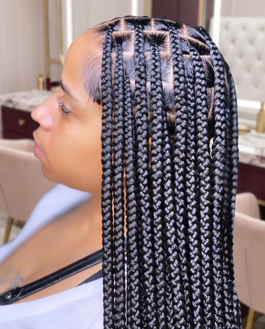 Braided styles created at Next Level Braids
