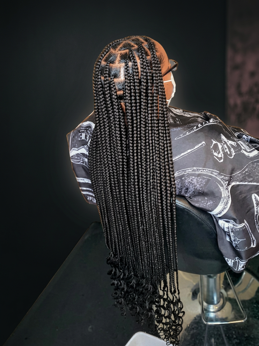 Medium Regular Knotless Braids