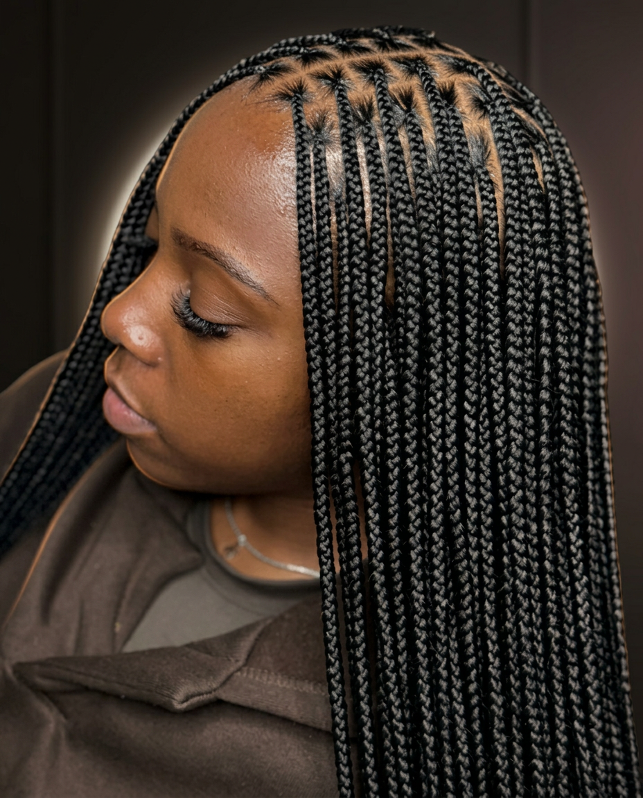 REGULAR KNOTLESS BRAIDS by Next Level Braids